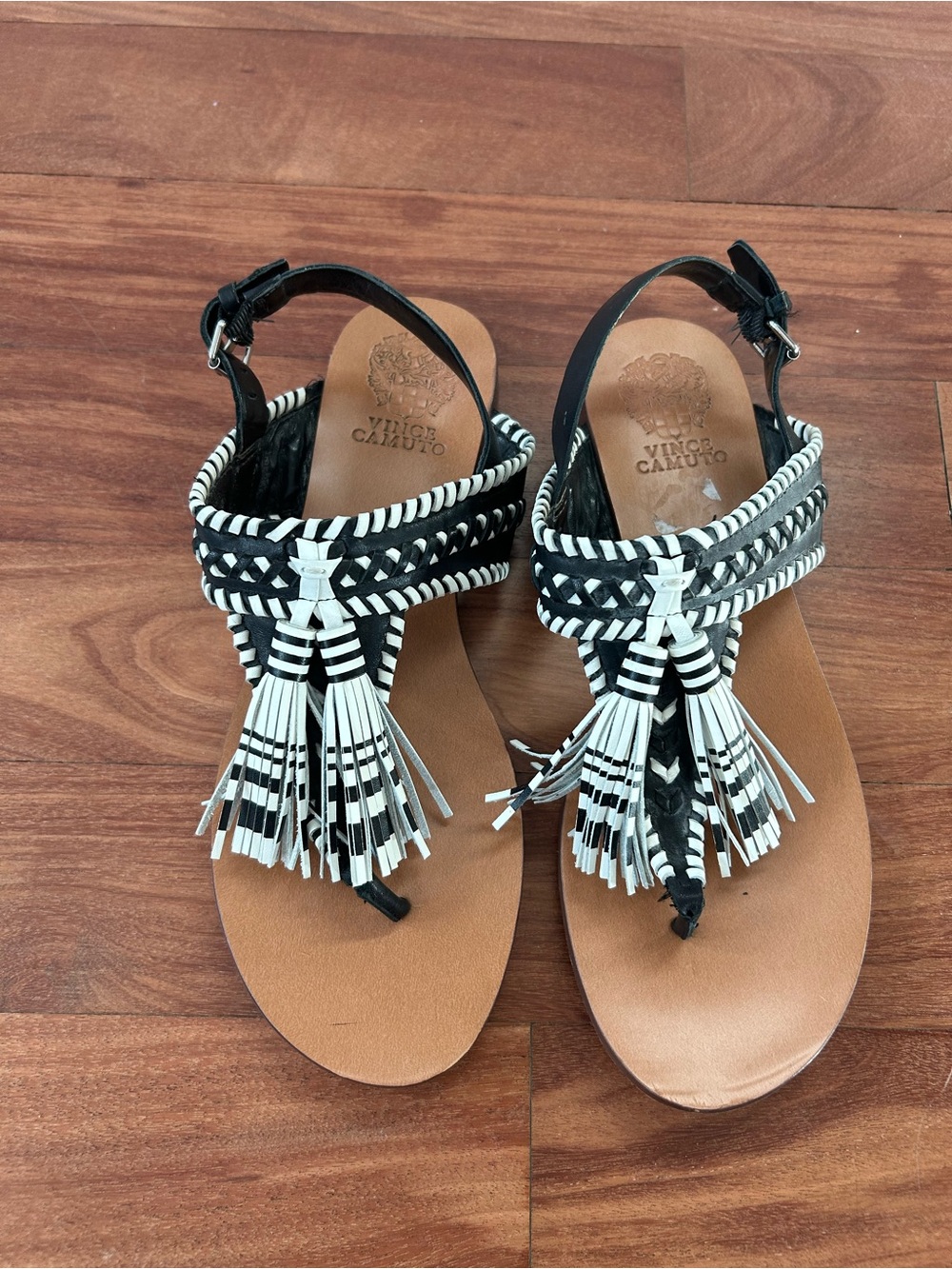 Vince Camuto Rebeka Flat Sandals Size 9M Chic Casual Slip-On Summer Sandals - Picture 6 of 13